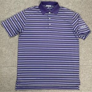 Peter Millar Summer Comfort Striped Palma Ceia 1916 Embroidered Polo‎ Size M